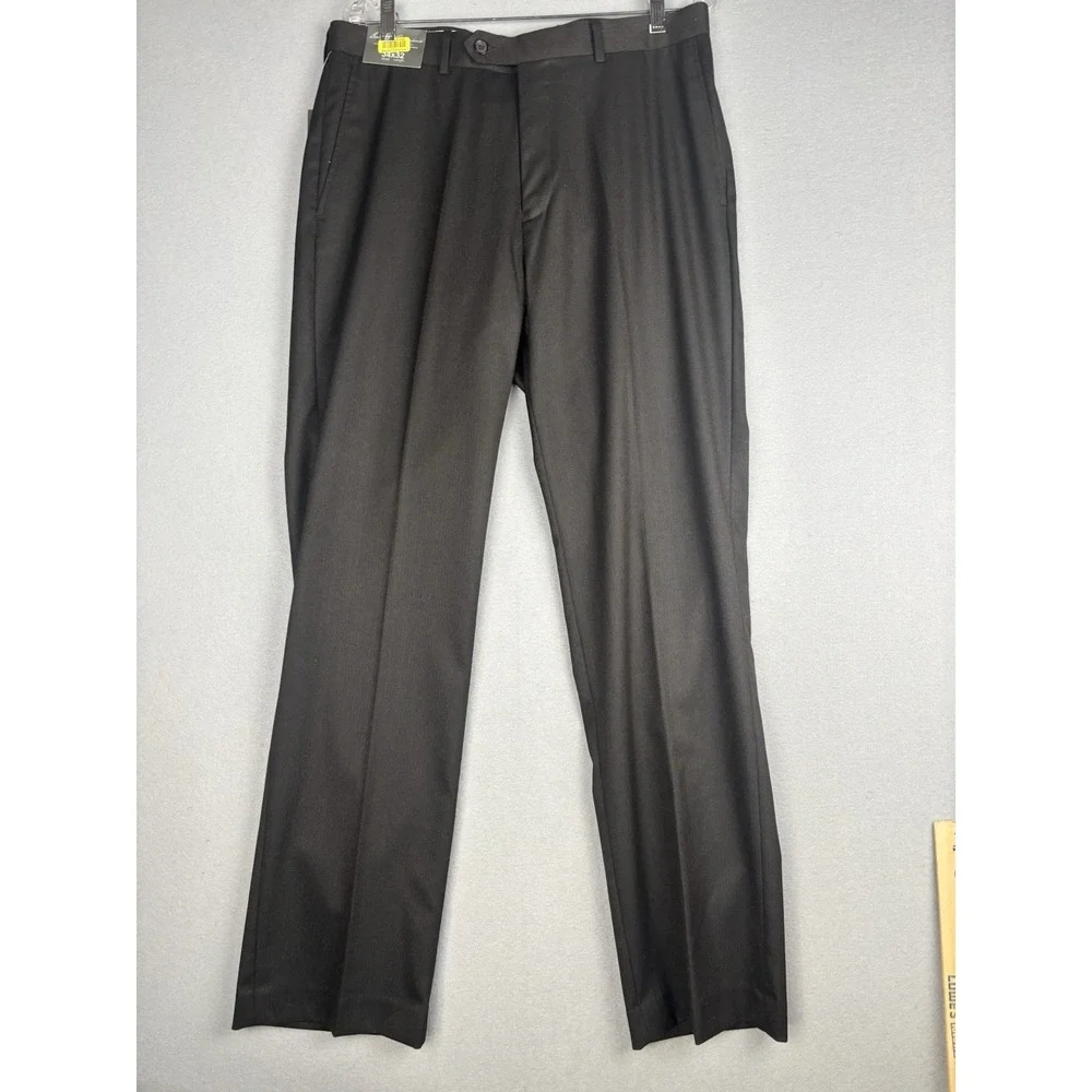 Daniel Cremieux Signature Collection Dress Pants Mens 34x32 Brown Formal 4232